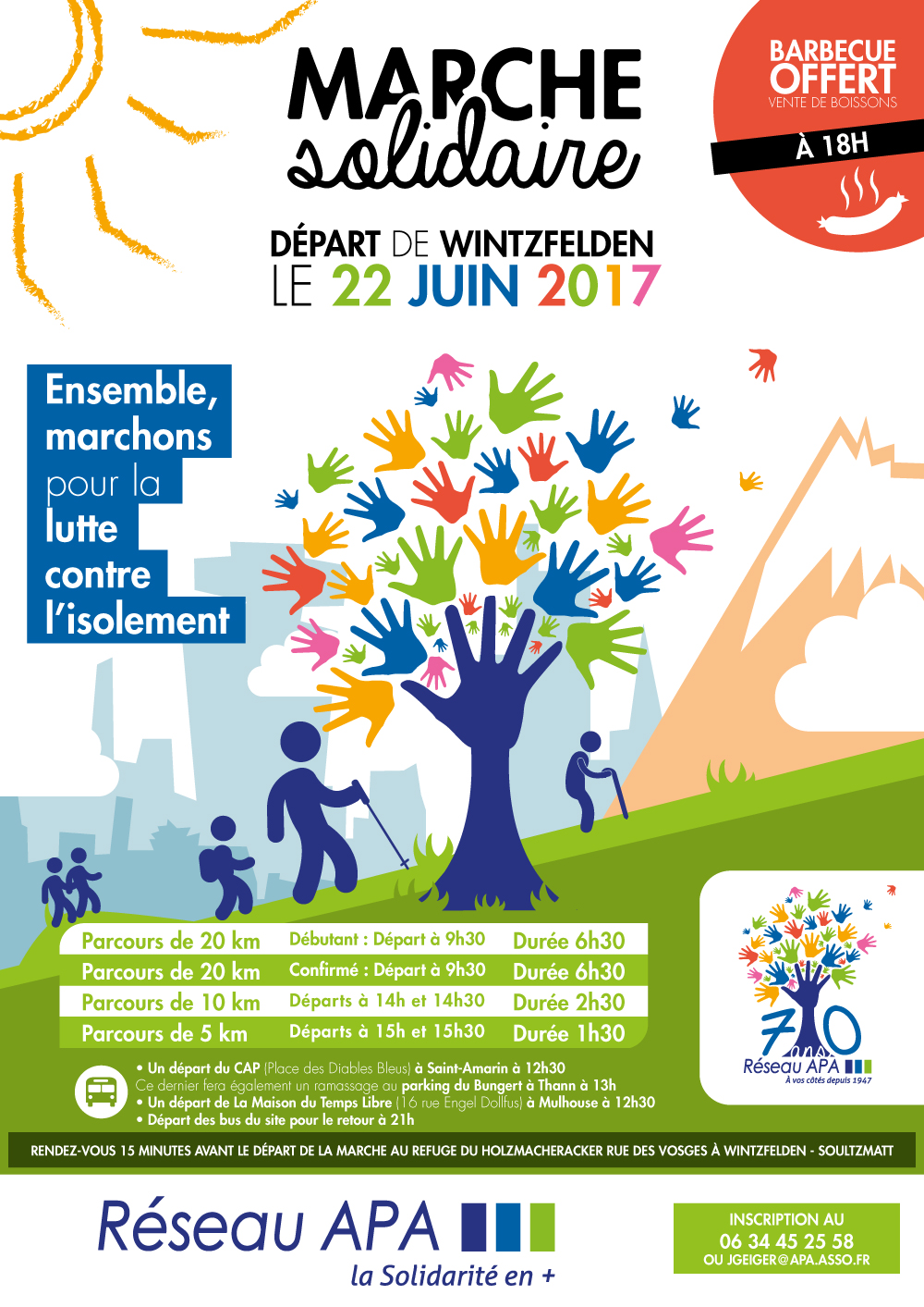 Marche solidaire à Wintzfelden