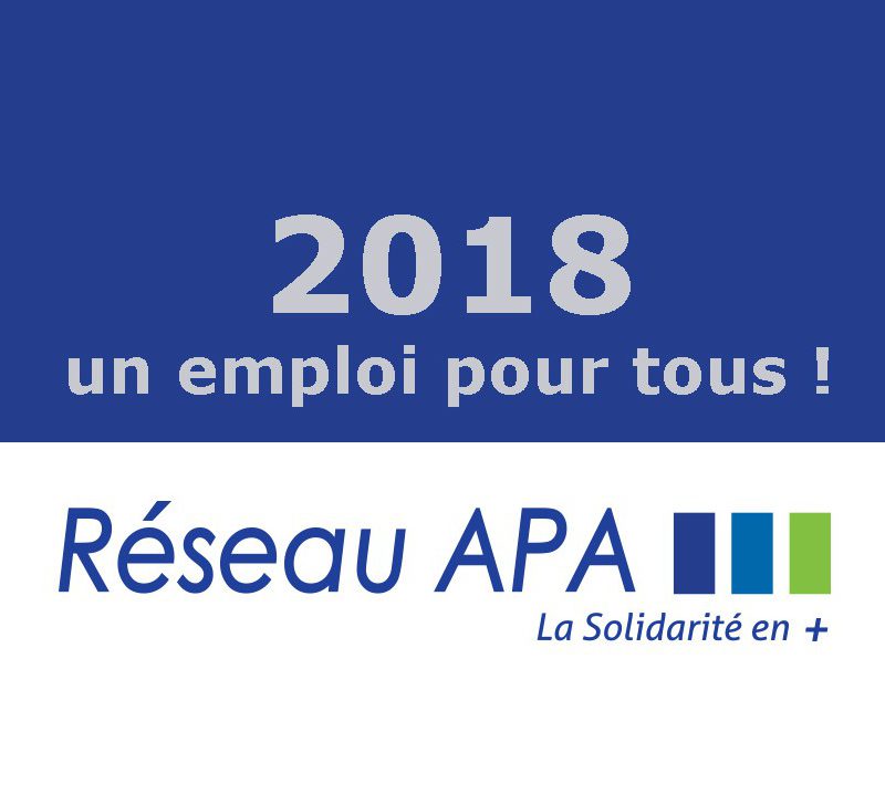 2018 un emploi au Réseau APA