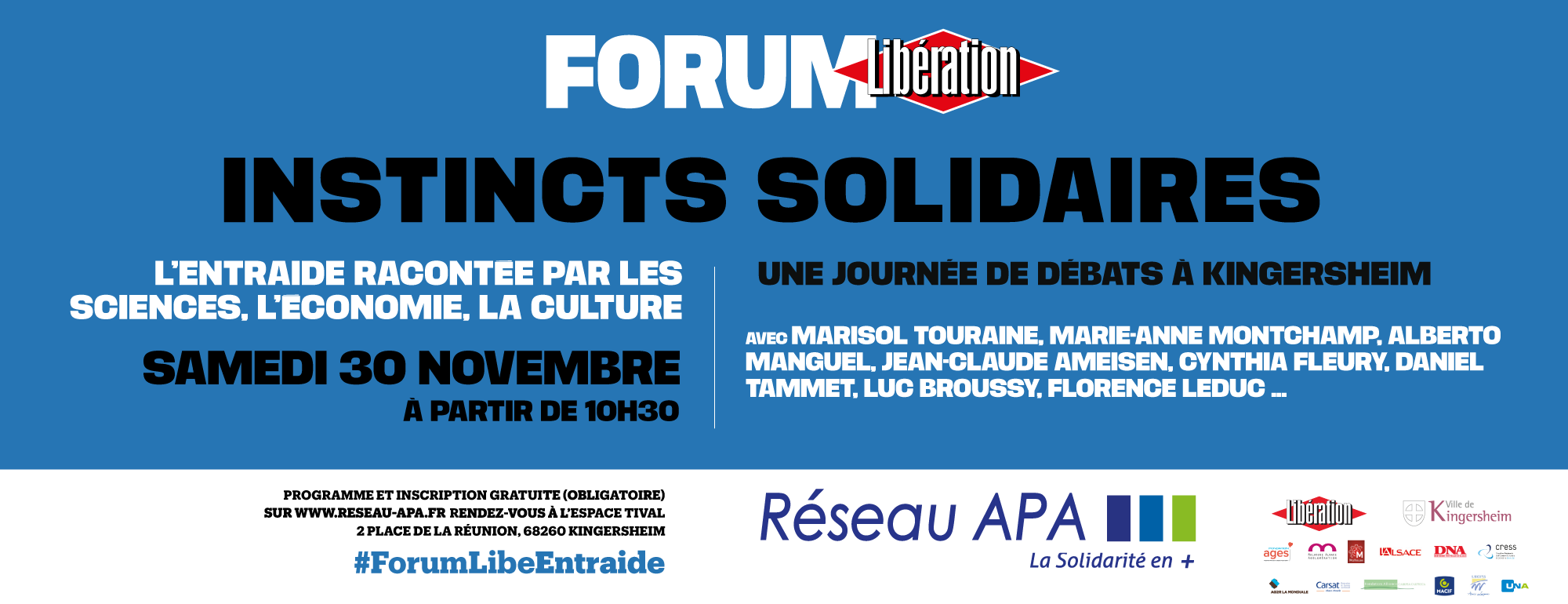 Forum Libé / Réseau APA "Instincts Solidaires"