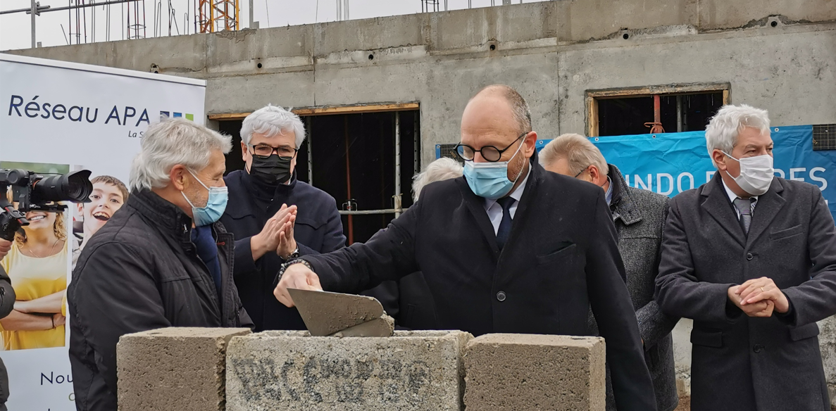 Pose de la 1ère pierre de la Résidence Autonomie «Le Hameau d’Amélie»